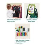 35 Pcs - Double-Sided Bracket Drawing Board - Talented Painter (Green) - Image 2