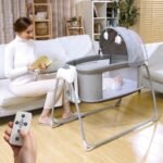 Mastela 4 in 1 Deluxe Multi-Functional Bassinet - Grey - Image 2