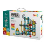Colorful Magnetic Slideway Blocks - 122pcs - Image 2