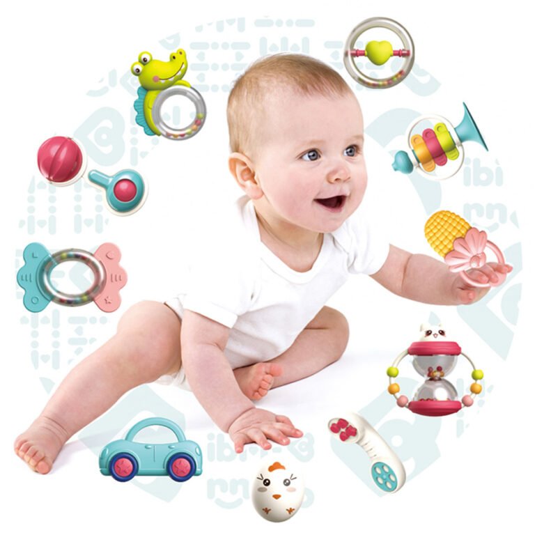 Ibi-Irn 10PCS Baby Hand Rattle Bell Set