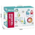 Moon Bedside Bell Baby Mobile | 360° Rotation, Lullabies, Remote Control & Starlight Projection - Image 3