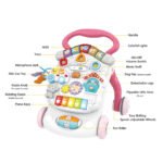 3-in-1 Multifunctional Baby Walker with Microphone - Battery Mode - Assorted Color - Image 4
