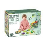 Play and Learn Shopping Trolley Set - 51-Piece Accessories - Simulate Real Fruits and Vegetables - for Ages 3 and Up - Image 4