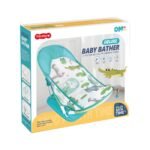 Deluxe Pillow-Free Baby Bather - Green | 3-Position Recline Baby Bath Seat for Newborns & Infants - Image 3