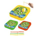 Big square electric music fishing plate (24 fish) 3 colors - Color May Vary