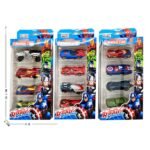 4 Set Assorted Character Avengers Glide Alloy Cars - 8CM Road Racing Cars - Suitable for Ages 3+ - Image 3
