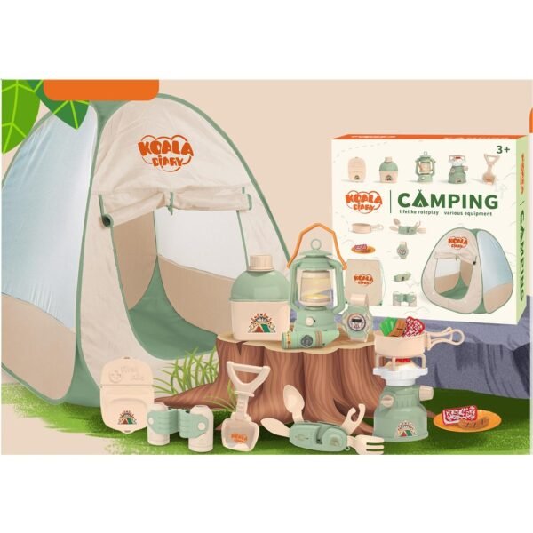 Mini Camper Kit: 13-Piece Play Tent & Gear (Ages 3+)