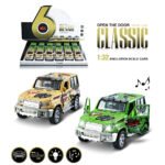 1:32 Graffiti Toyota Jeep alloy pull-back door opener with light music (Assorted Colors) - Image 2