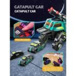 1:24 Diecast Ejection 3 IN 1 Chariot with Gun, Light & Music - Assorted Colors - Image 6