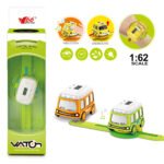 1:62 Alloy Watch Q Bus Car Interactive Induction with Light Music - Assorted Color - Image 3