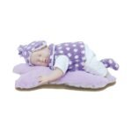 Cotton Body Music Sleeping Baby - 12 inches (Purple)