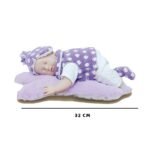 Cotton Body Music Sleeping Baby - 12 inches (Purple) - Image 3