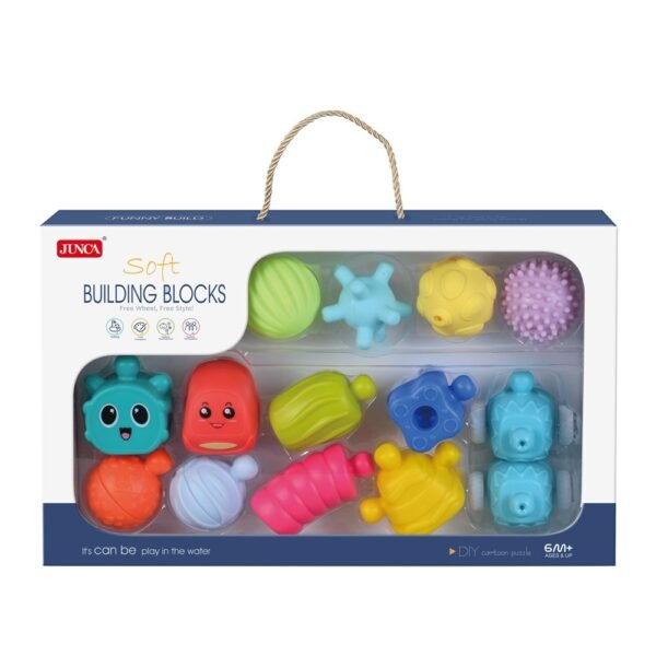 14PCS Soft Building Blocks - Ages 6M+