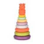 Educational Multicolored Stacking Plastic Rings Tower Set