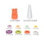 Educational Multicolored Stacking Plastic Rings Tower Set - Image 3