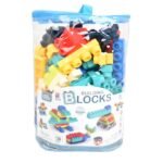 120-Piece Soft Building Blocks: Creative Fun for Ages 3+ - Blue