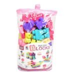100-Piece Soft Building Blocks: Creative Fun for Ages 3+ - Pink