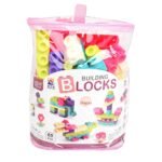 60-Piece Soft Building Blocks: Creative Fun for Ages 3+ - Pink