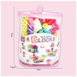 60-Piece Soft Building Blocks: Creative Fun for Ages 3+ - Pink - Image 4