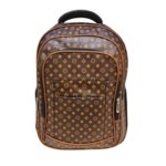 Unisex Stylish Leather Backpack – Premium Quality, 4 Zipper Pockets, Perfect for Work, School & Travel - Image 2