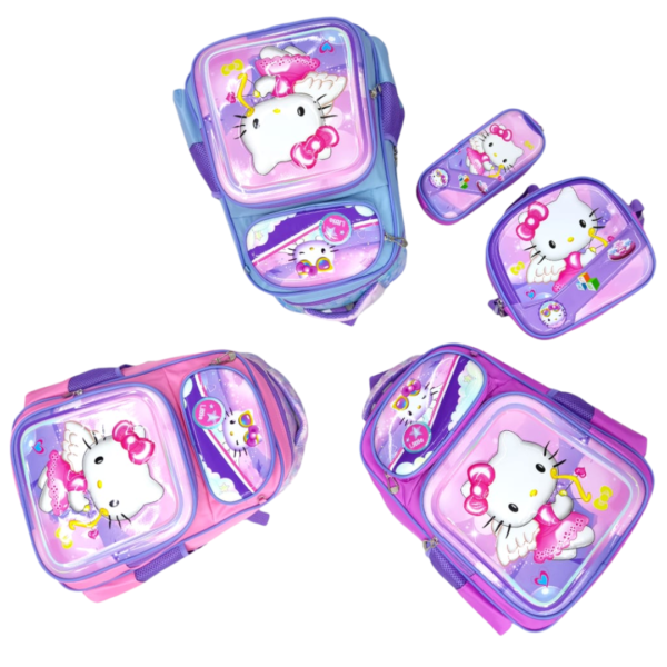 16 inch -  Kitty Character Backpack Set