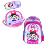 16 inch -  3D Doll Character Backpack Set - Image 4