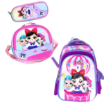 16 inch -  3D Doll Character Backpack Set - Image 3