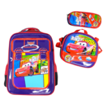 16 inch - Colorful Cartoon Cars Backpack Set - Image 4