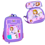 16 inch -  Box Style Princess Backpack Set - Image 3