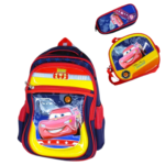 16 inch -  Red Cars Backpack Set - Image 2