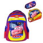 16 inch -  Red Cars Backpack Set - Image 3