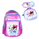 16 inch -  3D Doll Character Backpack Set - Image 3