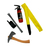 Firefighter Costume Set (Red with Green) - Image 2