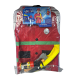 Firefighter Costume Set (Red with Green)