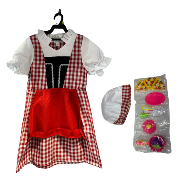 Chef Costume Set - Girls (S, M, L)