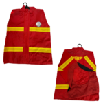 Firefighter Costume Set (Red with Yellow) - Image 4