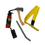Firefighter Costume Set (Red with Yellow) - Image 3