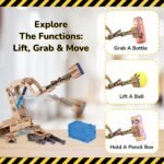 SMARTIVITY Hydraulic Crane STEM Kit | Build Your Own Working Crane for Kids Ages 6+ | Learn Hydraulics Through Play - Image 4