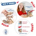 SMARTIVITY Hydraulic Plane Launcher Kit | Build-Your-Own STEM Toy for Kids Ages 6+ | DIY Hydraulic Launcher & Paper Planes - Image 4