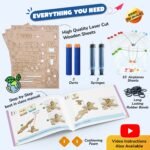 SMARTIVITY Hydraulic Plane Launcher Kit | Build-Your-Own STEM Toy for Kids Ages 6+ | DIY Hydraulic Launcher & Paper Planes - Image 2