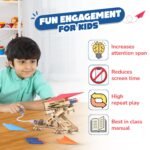 SMARTIVITY Hydraulic Plane Launcher Kit | Build-Your-Own STEM Toy for Kids Ages 6+ | DIY Hydraulic Launcher & Paper Planes - Image 5