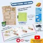 SMARTIVITY Pirate's Telescope DIY STEM Kit | Build-Your-Own Collapsible Telescope for Kids Ages 6+ | 8x Magnification - Image 3