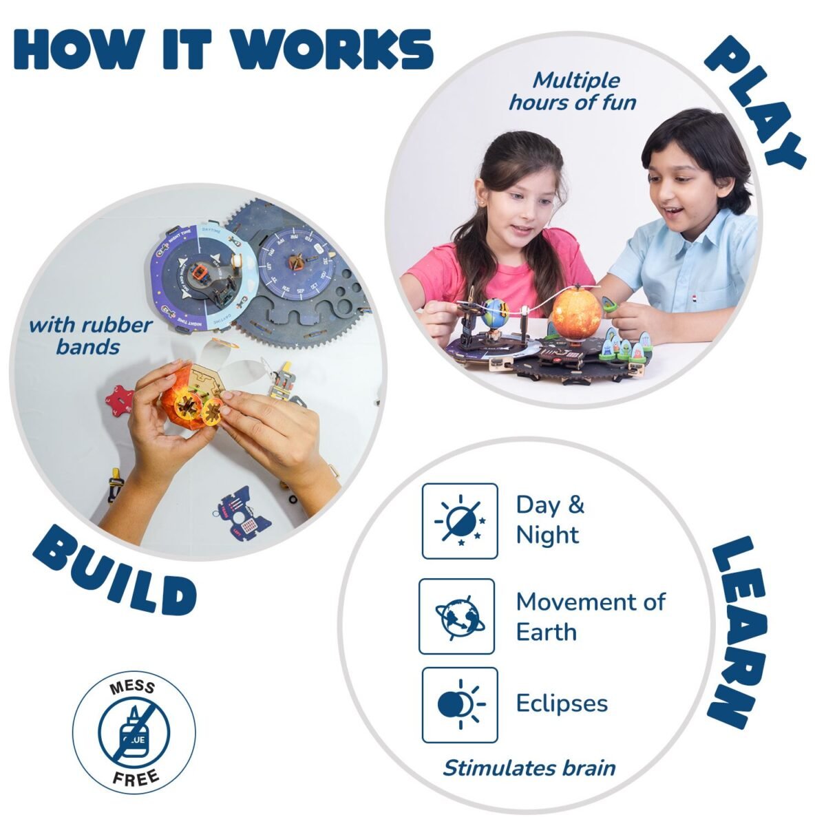 SMARTIVITY Earth, Sun, Moon STEM Kit | Build a Solar System Model with Alien Blaster Game for Kids Ages 6+ - Image 5