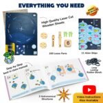 SMARTIVITY Earth, Sun, Moon STEM Kit | Build a Solar System Model with Alien Blaster Game for Kids Ages 6+ - Image 2