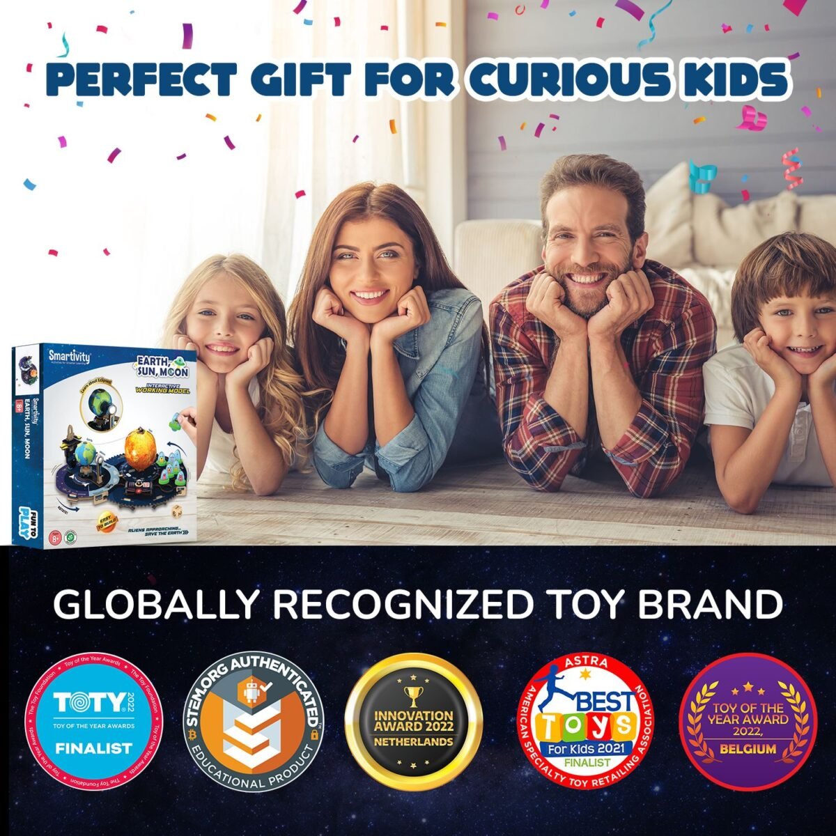 SMARTIVITY Earth, Sun, Moon STEM Kit | Build a Solar System Model with Alien Blaster Game for Kids Ages 6+ - Image 7