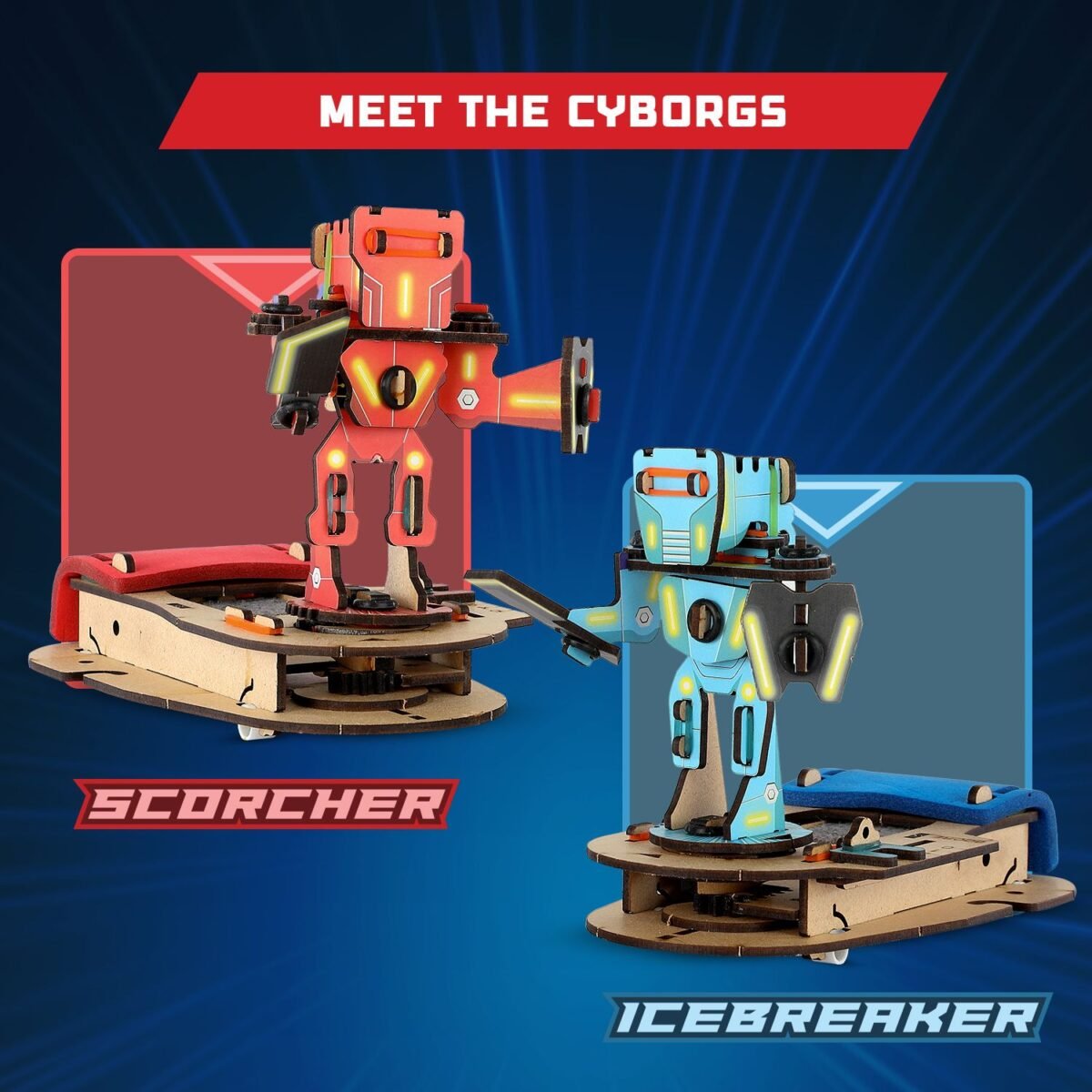 STEM Cyborg Battle Kit for Kids – Build, Play, and Battle Robots – Ages 7+ - Image 2