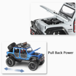 1:24 Die Cast 4WD Off Road Car (Assorted Color) - Image 5