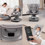 Mastela Deluxe Multi-Motion Baby Cradle (Dark Grey) - Image 6