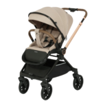 Kidilo Stroller with Bag & Foot Cover (Double-Sided Handle and 360-Degree Wheels) - Khaki - Image 2
