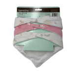 3pcs Baby Triangle Bibs (Girl) - Image 3